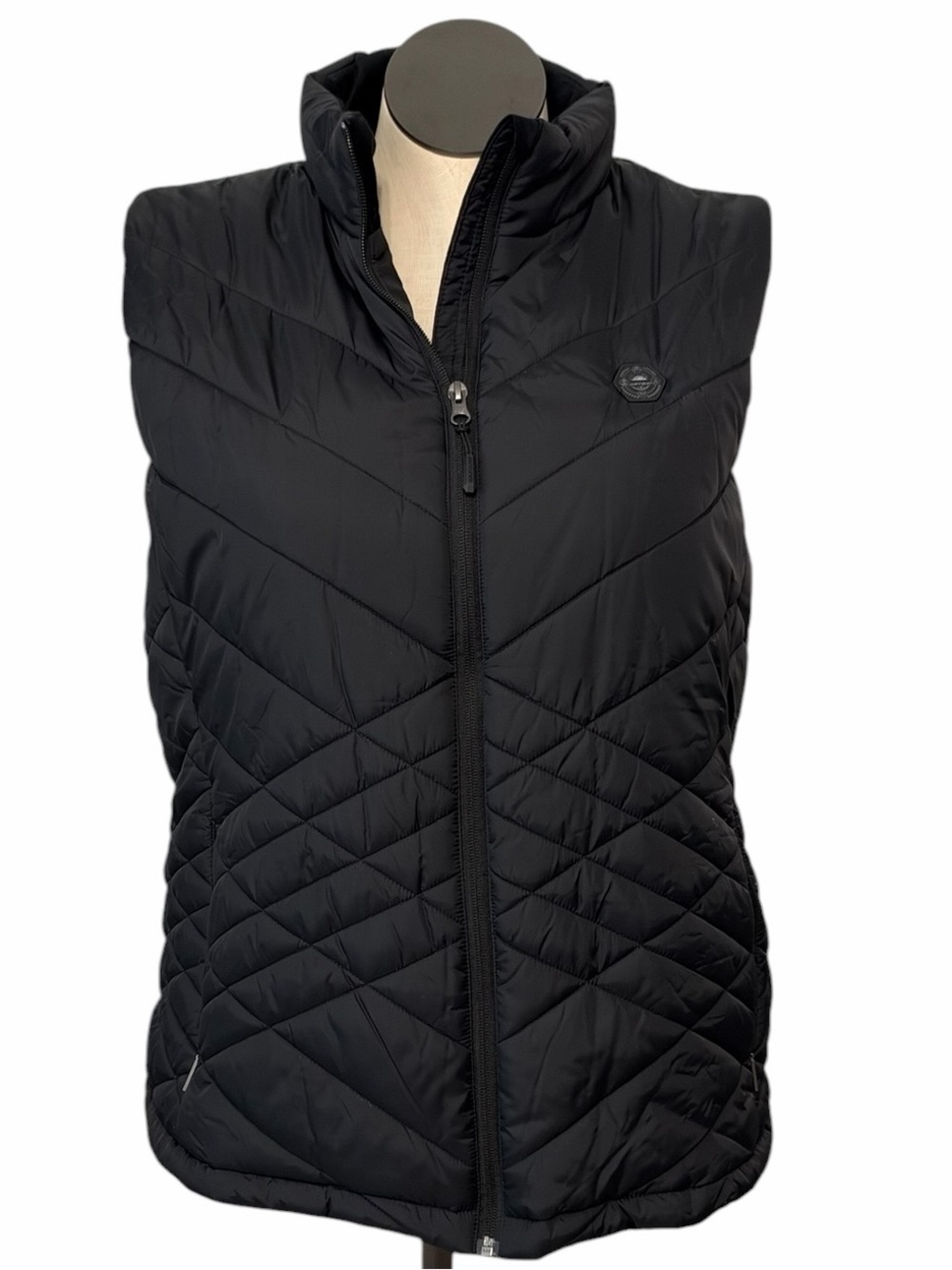 Amazon Women’s Black Quilted Stand-Collar Vest **HEATED VEST WITHOUT BATTERY**